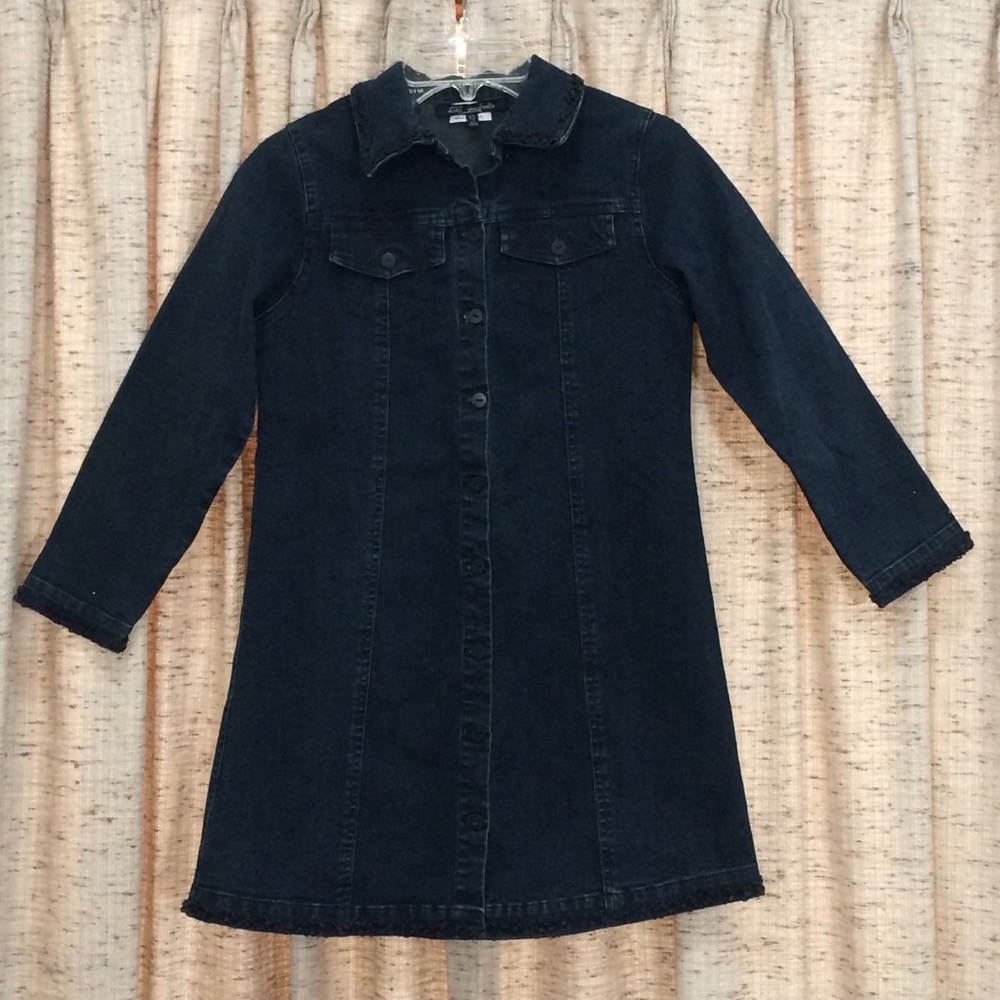 Lili Gaufrette Long Sleeve Denim Dress